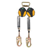 MSA Workman® 6' Twin-Leg Mini PFL with Steel Swivel Snaphook 36CSN