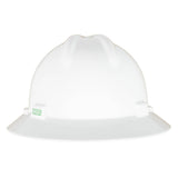 MSA V-Gard® GREEN® Slotted Full Brim Hard Hat