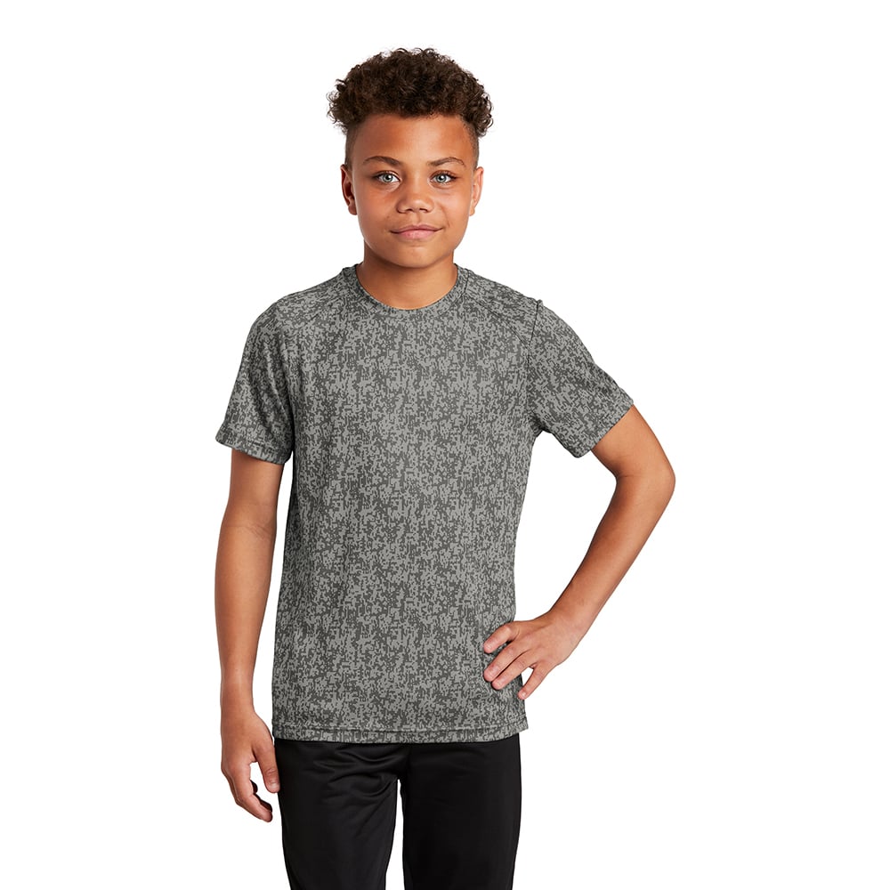 Sport-Tek YST460 Youth Digi Camo T-Shirt