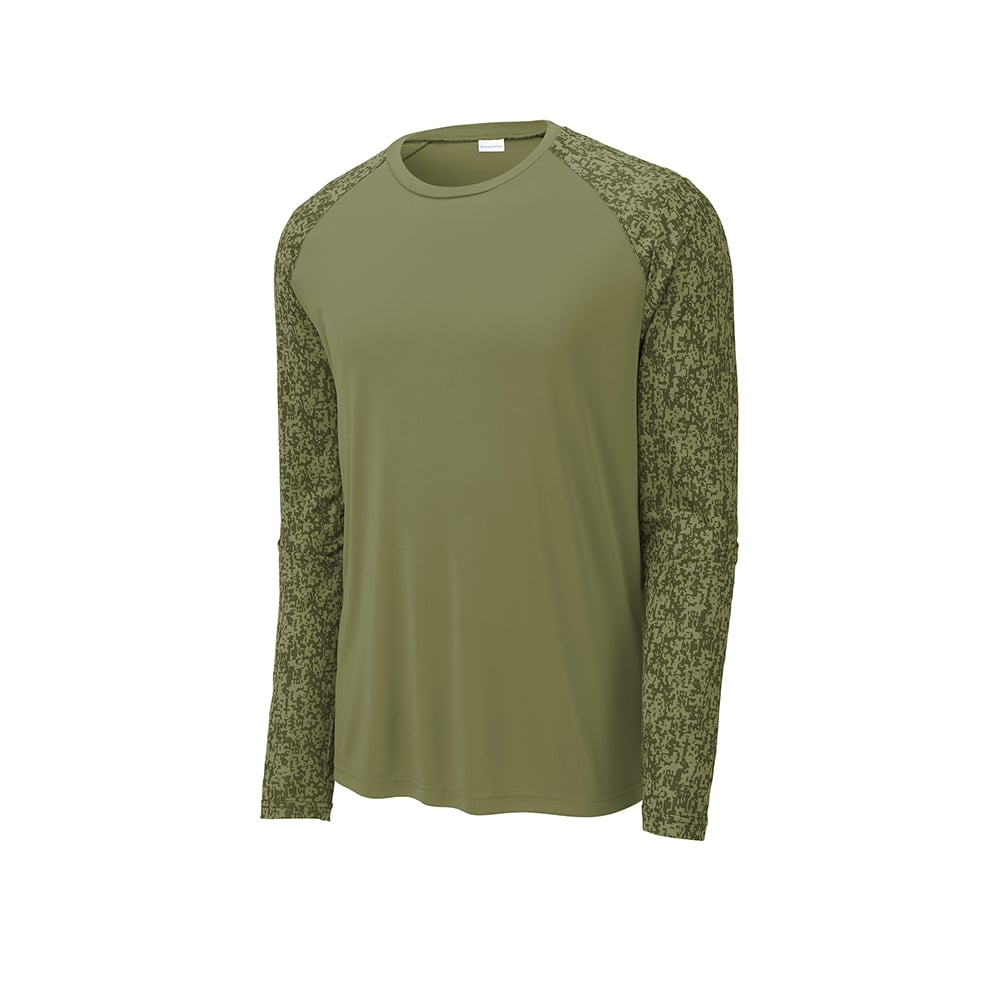 Sport-Tek ST460LS Long Sleeve Digi Camo Performance T-Shirt