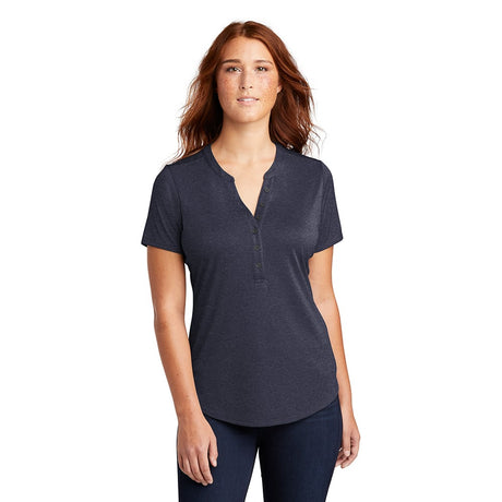Sport-Tek LST468 Women's Endeavor Short Sleeve Henley Shirt
