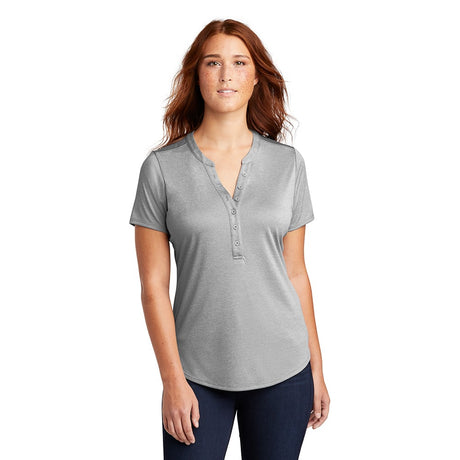 Sport-Tek LST468 Women's Endeavor Short Sleeve Henley Shirt