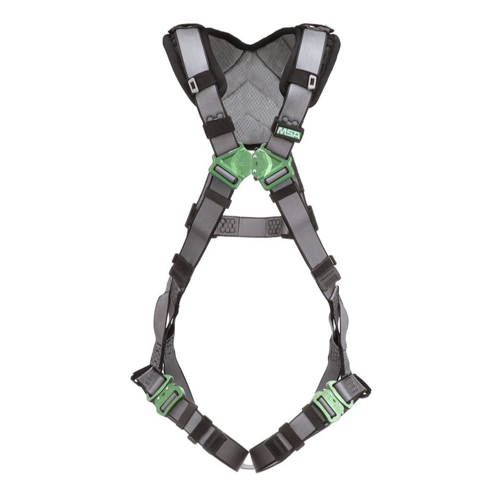 MSA V-FIT™ Harness with Quick Connect Leg Straps + Back D-Ring