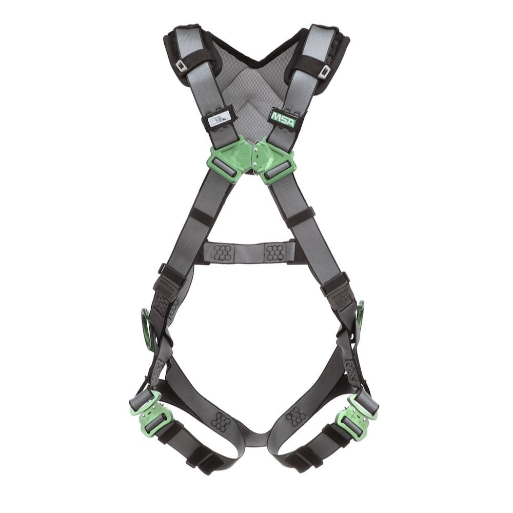 MSA V-FIT™ Harness with Quick Connect Leg Straps + Back & Hip D-Rings