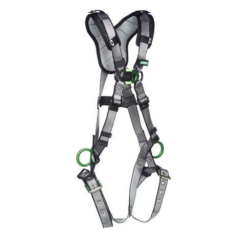MSA V-FIT™ 10194897 Harness with TB Leg Strap + Back/Chest/Hip D-Ring, 1 piece