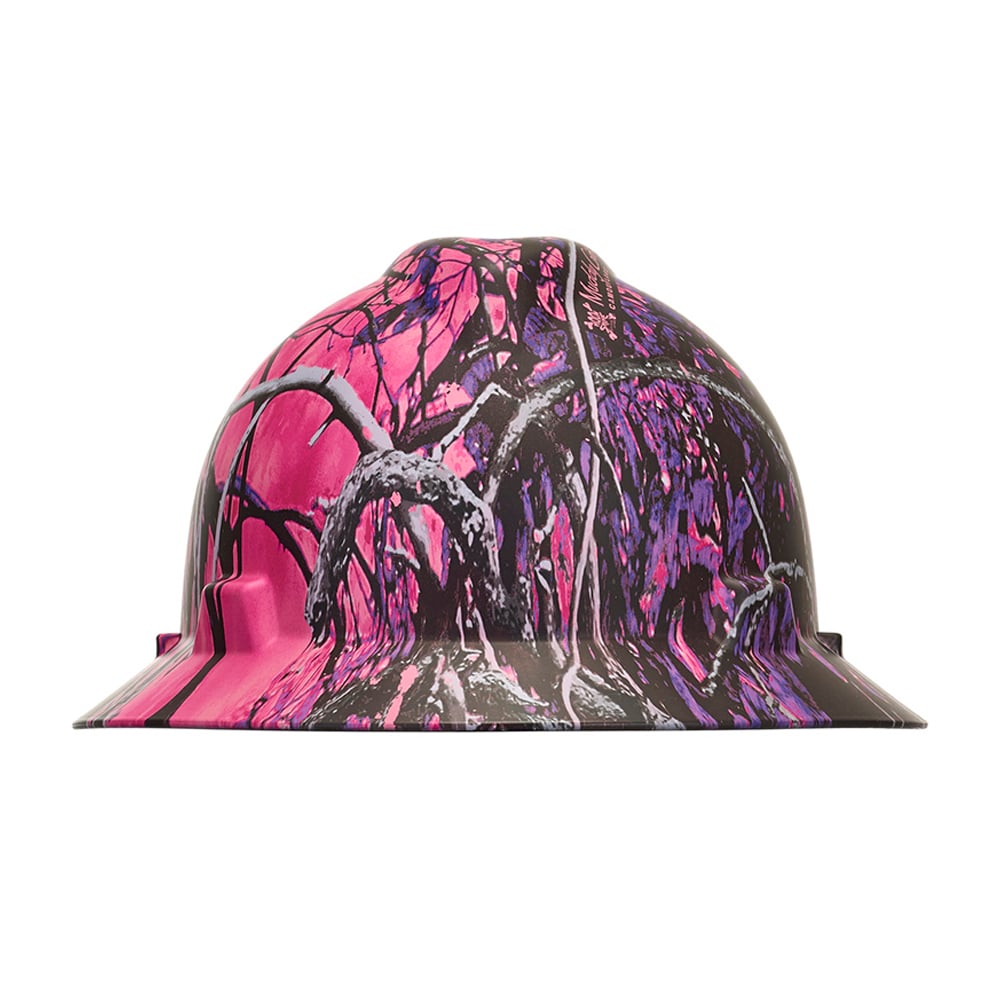 MSA V-Gard® Hydro Dipped Full Brim Hard Hat with Ratchet Suspension