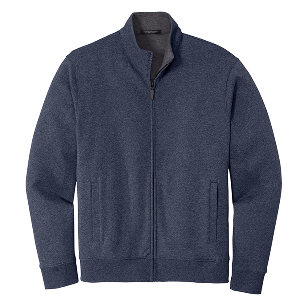 Port Authority K809 Interlock Dual-Color Full Zip Sweater