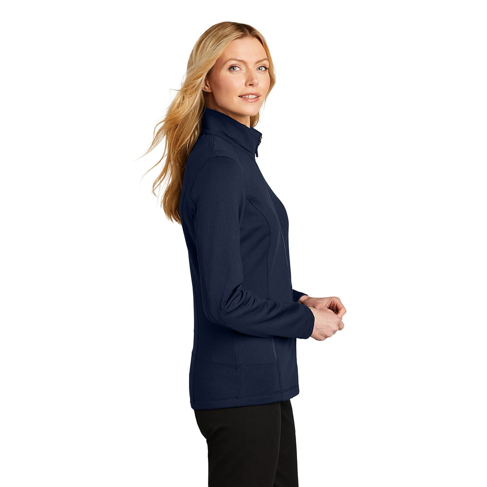 Port Authority L239 Women's Midweight Grid Fleece Jacket with Pockets