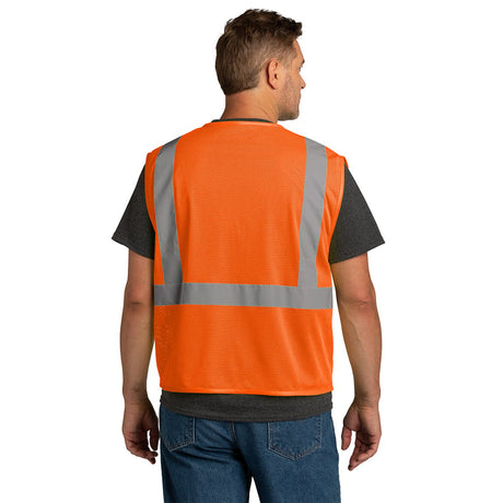 CornerStone CSV101 Economy Mesh Zippered Vest