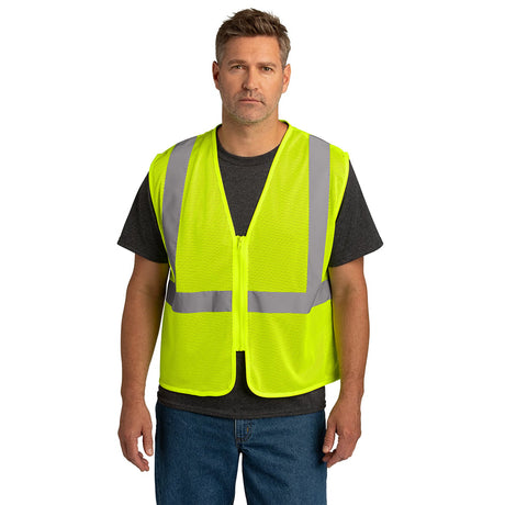 CornerStone CSV101 Economy Mesh Zippered Vest