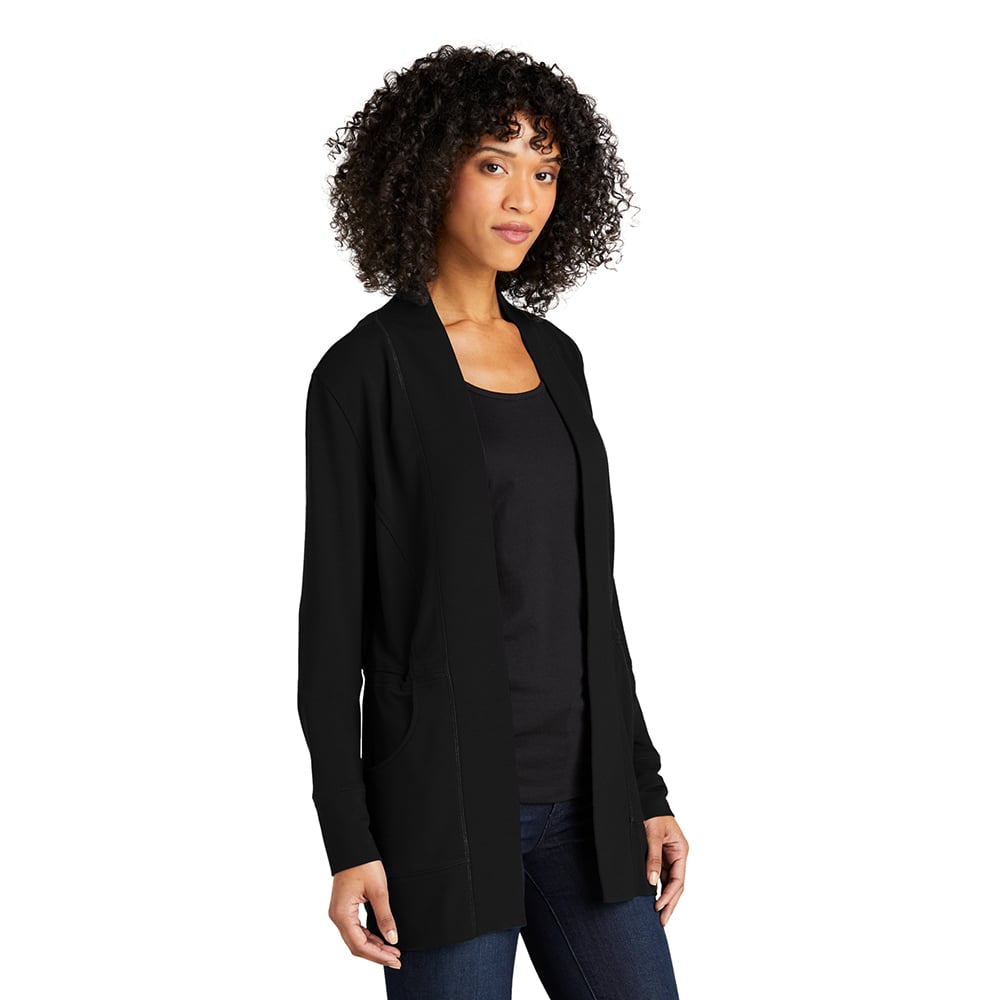 Port Authority LK825 Women's Microterry Open Front Cardigan with Pocket