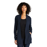 Port Authority LK825 Women's Microterry Open Front Cardigan with Pocket