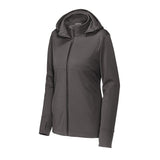 Sport-Tek LST980 Women's Raglan Softshell Jacket with Removable Hood