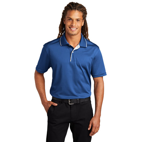 Sport-Tek K467 Dri-Mesh Piped Polo with Tipped Collar