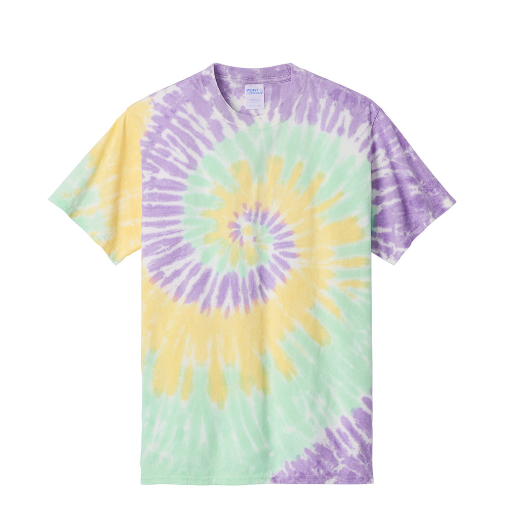 Port & Company PC147 100% Cotton Spiral Tie Dye T-Shirt