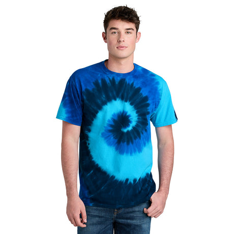 Port & Company PC147 100% Cotton Spiral Tie Dye T-Shirt