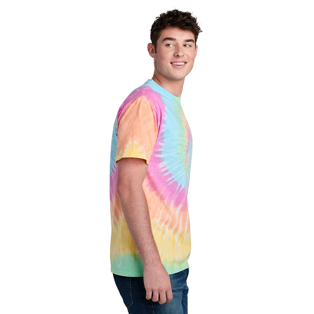 Port & Company PC147 100% Cotton Spiral Tie Dye T-Shirt