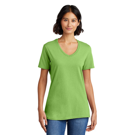 Port & Company LPC54V Women's 100% Cotton V-Neck T-Shirt