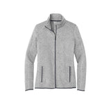 Port Authority L232 Women's Heathered Sweater Fleece Full Zip Jacket