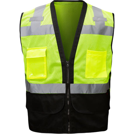 Premium Heavy Duty Surveyor Safety Vest With 6 Pockets