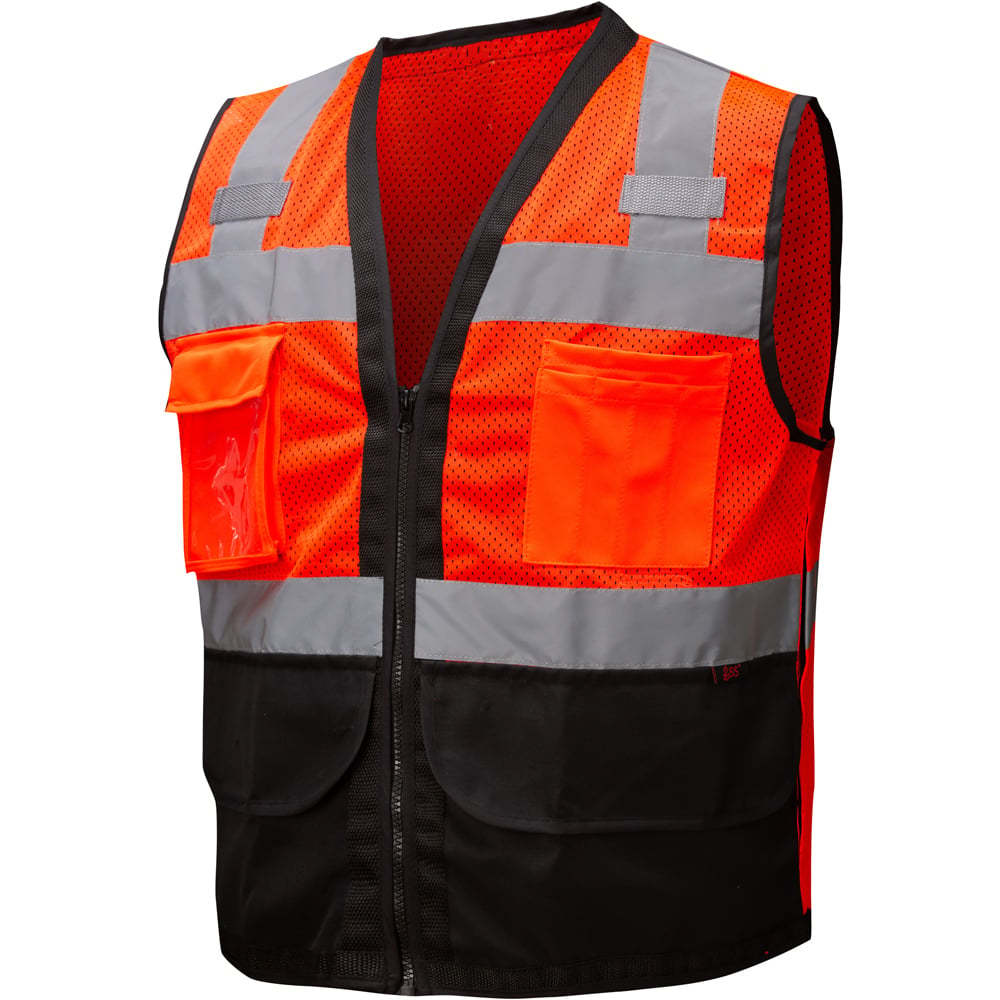 Premium Heavy Duty Surveyor Safety Vest With 6 Pockets