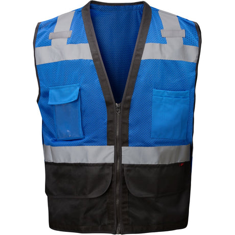 Premium Heavy Duty Surveyor Safety Vest With 6 Pockets