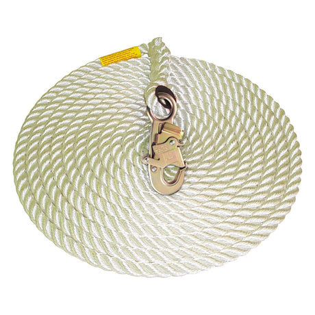 3M™ DBI-SALA™ Rope Lifeline with Snap Hook 1202794, 50 ft.