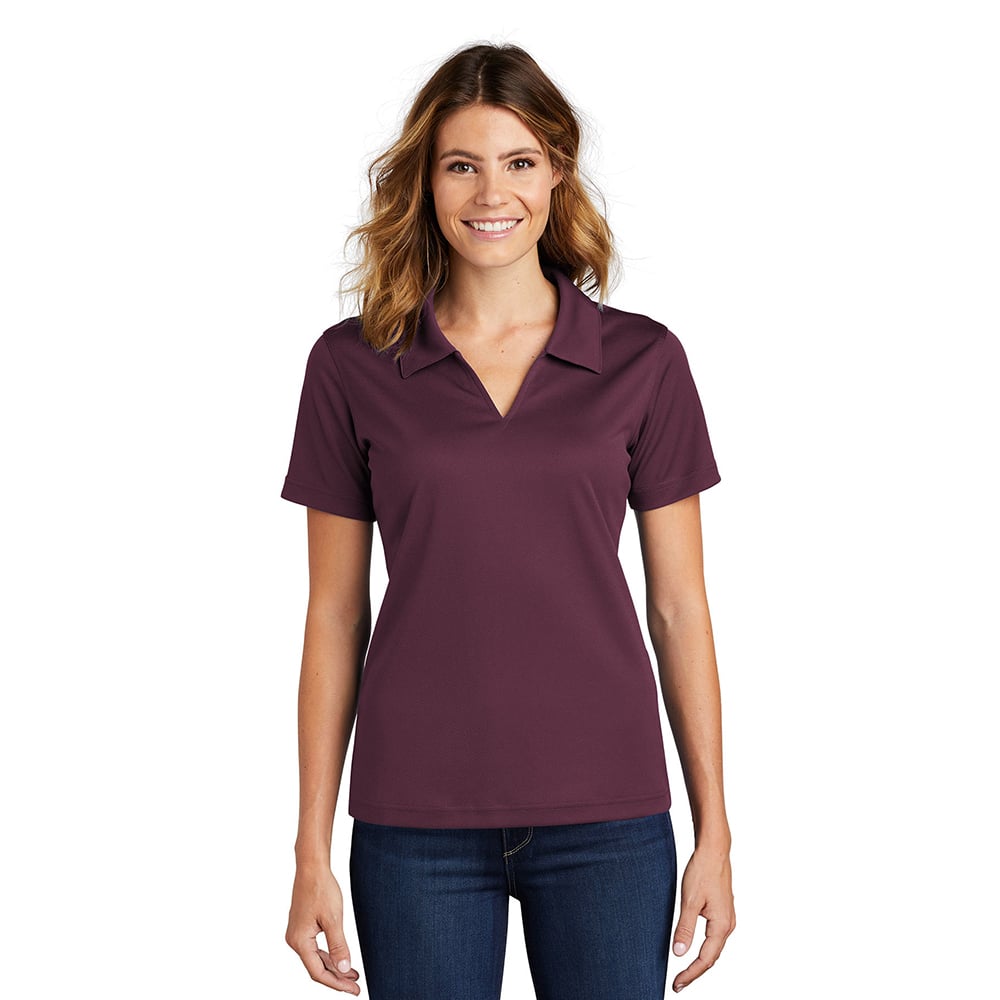 Sport-Tek L469 Dri-Mesh Women's V-Neck Polo