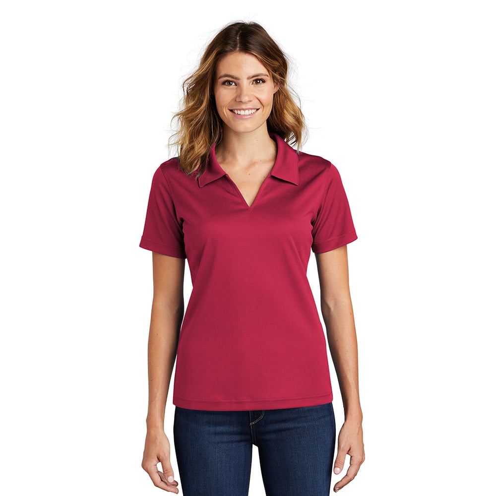 Sport-Tek L469 Dri-Mesh Women's V-Neck Polo