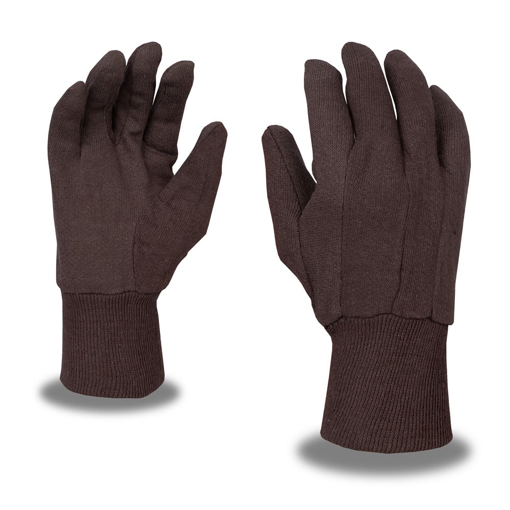 Cordova Standard Weight 100% Cotton Jersey Glove with Knit Wrist, 1 dozen (12 pairs)