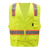 Hi-Vis Safety Vest, Two Tone Mesh with Zipper Closure, Premium Class 2