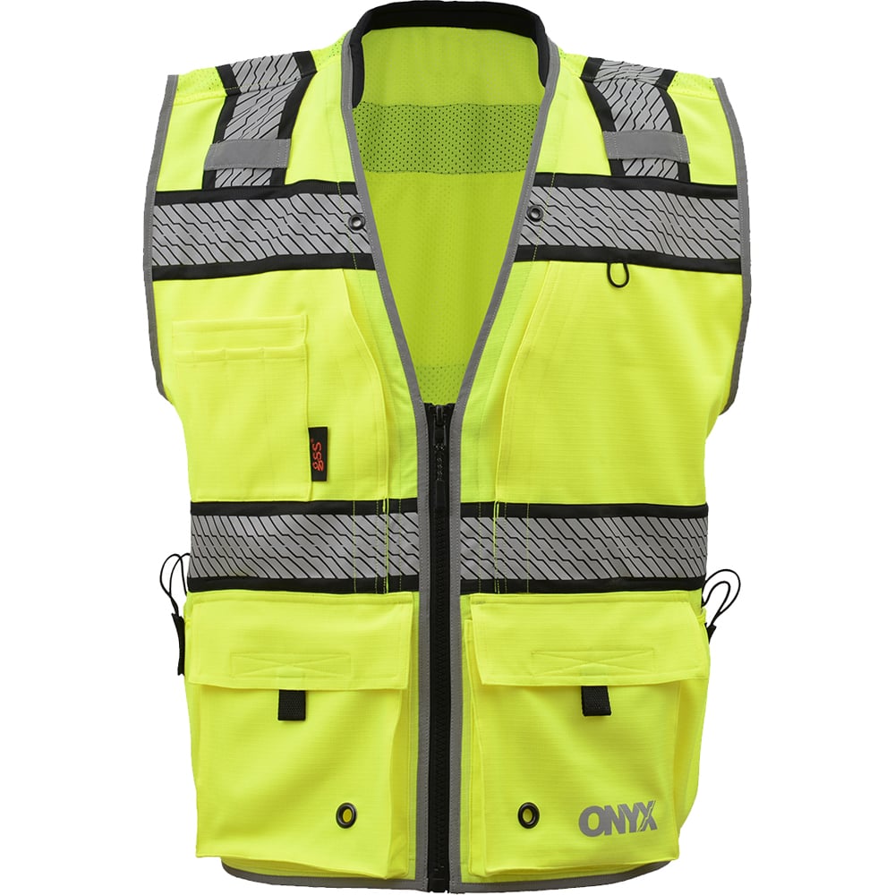 Onyx Ripstop Surveyor's Safety Vest with Teflon Coating, Class 2