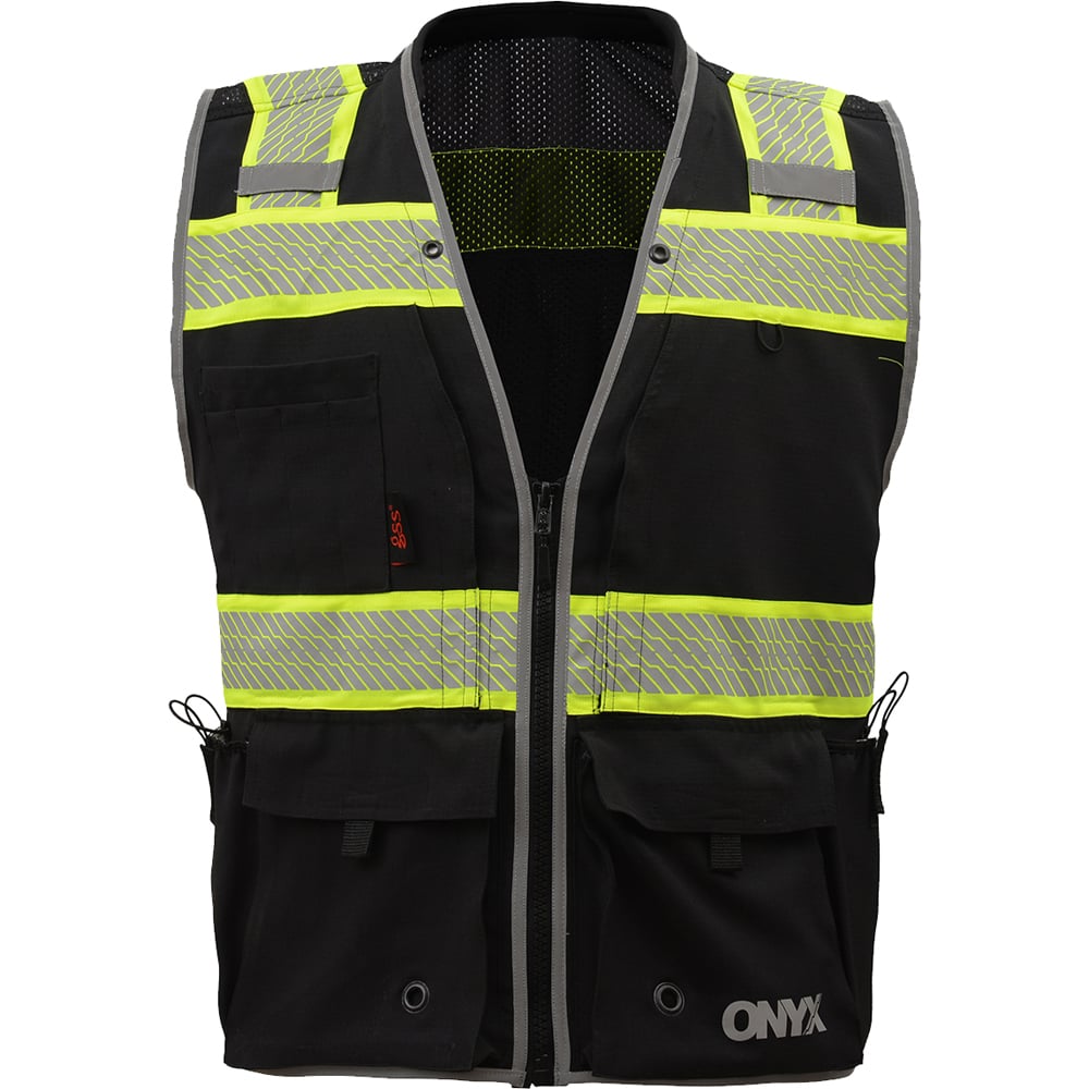 Onyx Ripstop Surveyor's Safety Vest with Teflon Coating, Class 2