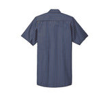 Red Kap CS20 Short Sleeve Striped Industrial Work Shirt