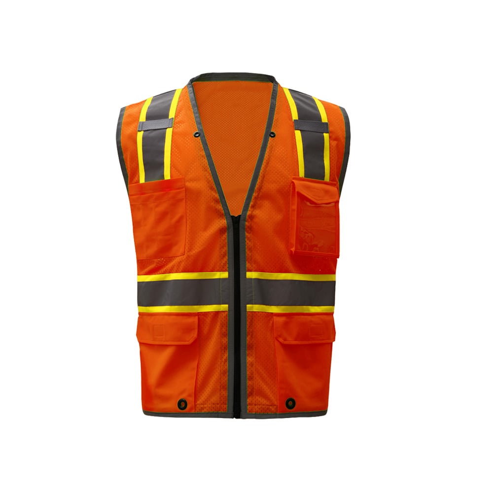 Hi-Vis Safety Vest, Brilliant Premium Class 2