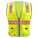 Hype-Lite Economy Class 2 Safety Vest with Black Sides