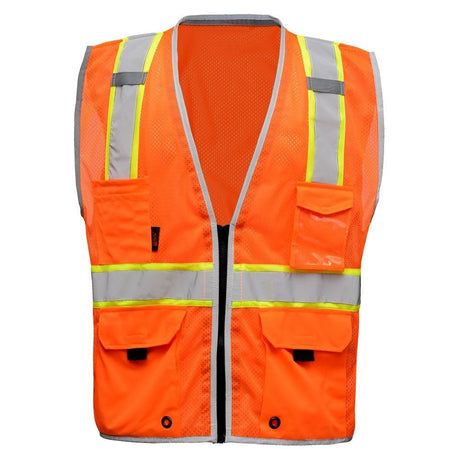 Hype-Lite Economy Class 2 Safety Vest with Black Sides