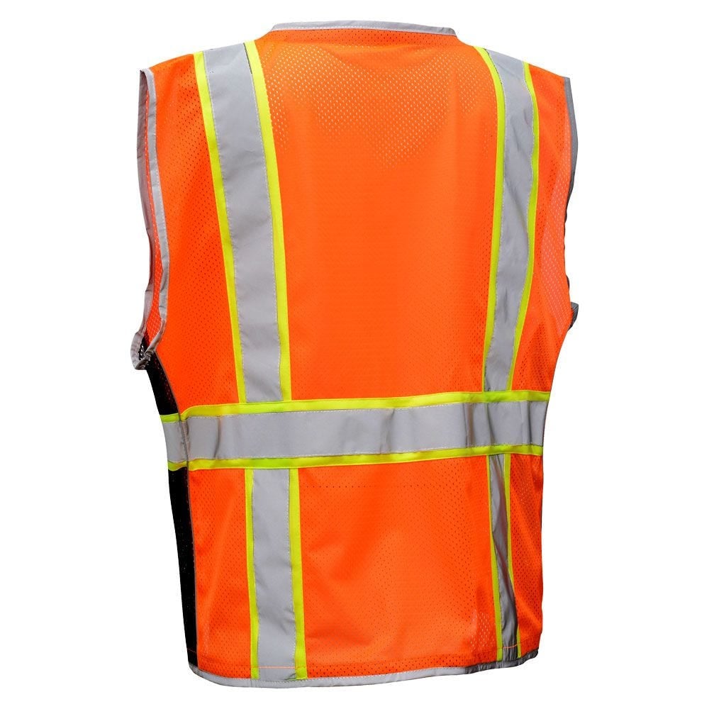 Hype-Lite Economy Class 2 Safety Vest with Black Sides