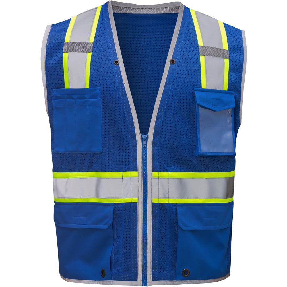 Hype-Lite Enhanced Visibility Safety Vest with Inner iPad Pockets