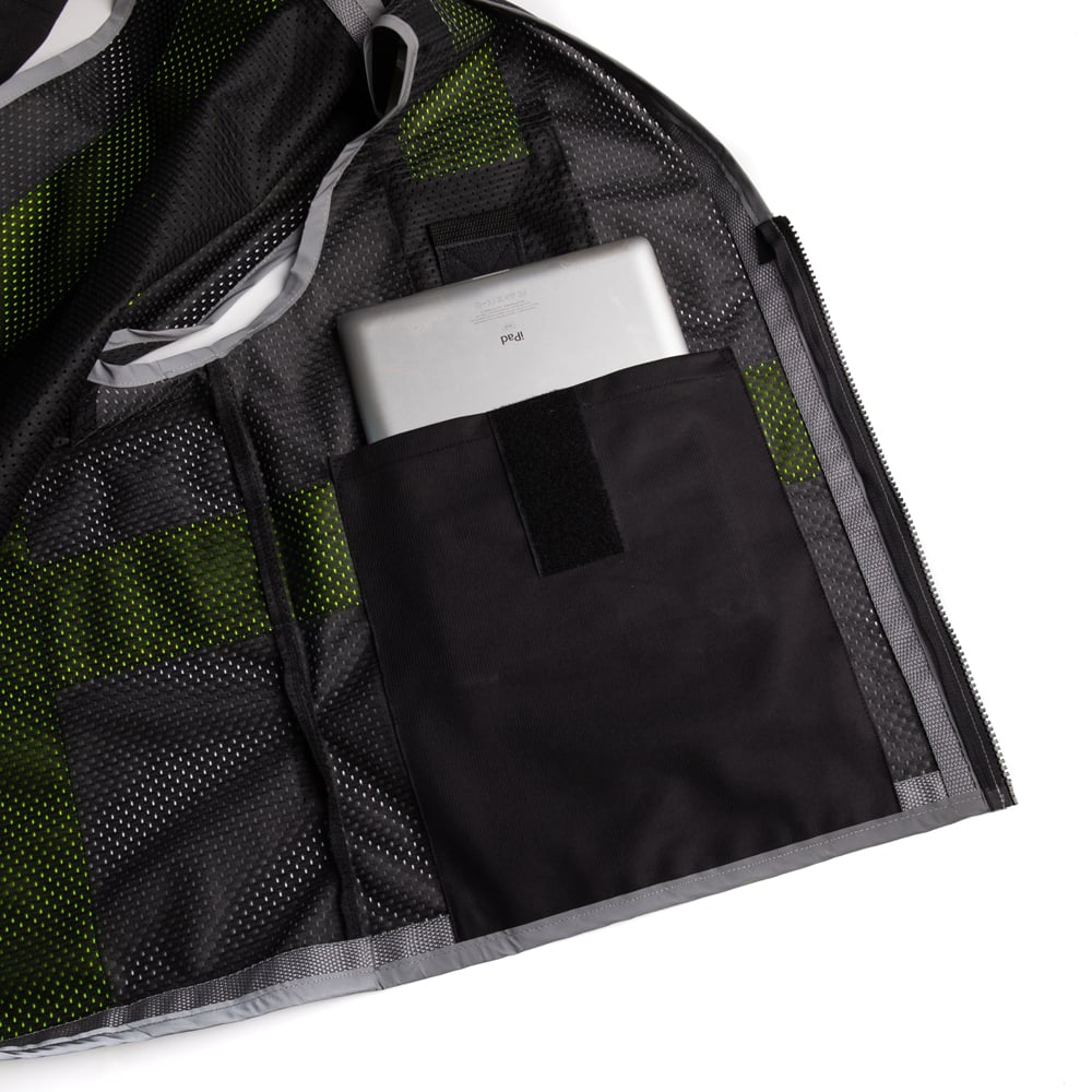 Hype-Lite Enhanced Visibility Safety Vest with Inner iPad Pockets