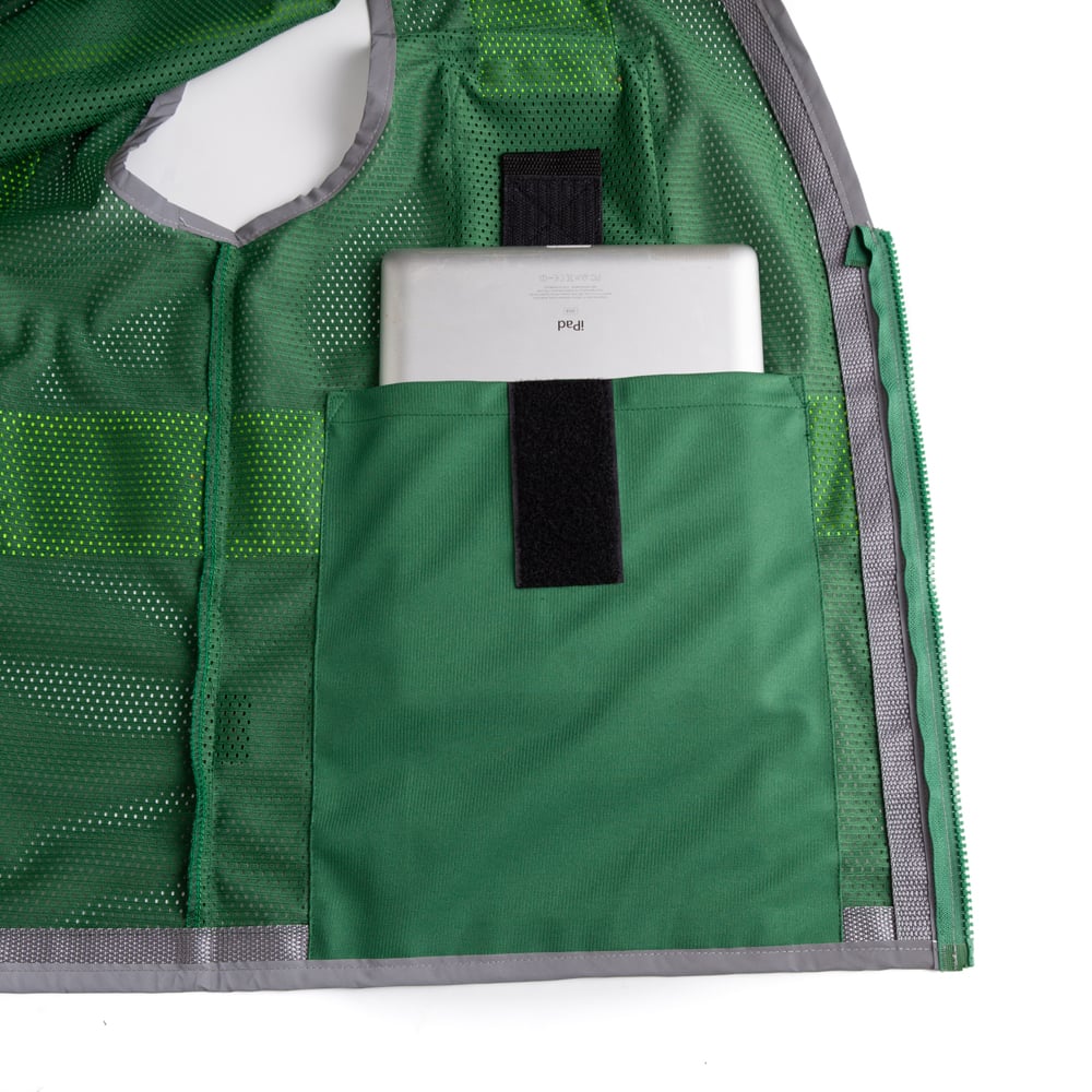 Hype-Lite Enhanced Visibility Safety Vest with Inner iPad Pockets