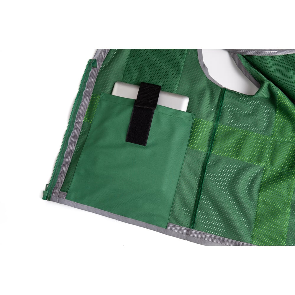 Hype-Lite Enhanced Visibility Safety Vest with Inner iPad Pockets