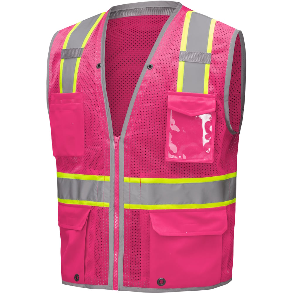 Hype-Lite Enhanced Visibility Safety Vest with Inner iPad Pockets