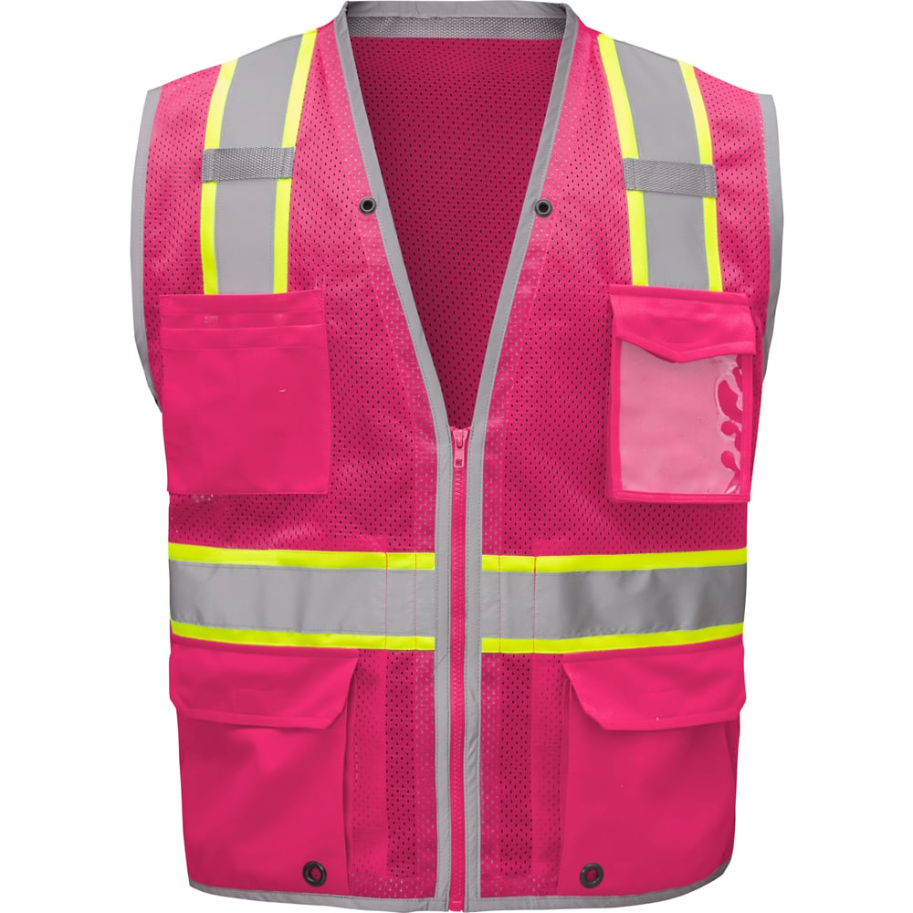 Hype-Lite Enhanced Visibility Safety Vest with Inner iPad Pockets