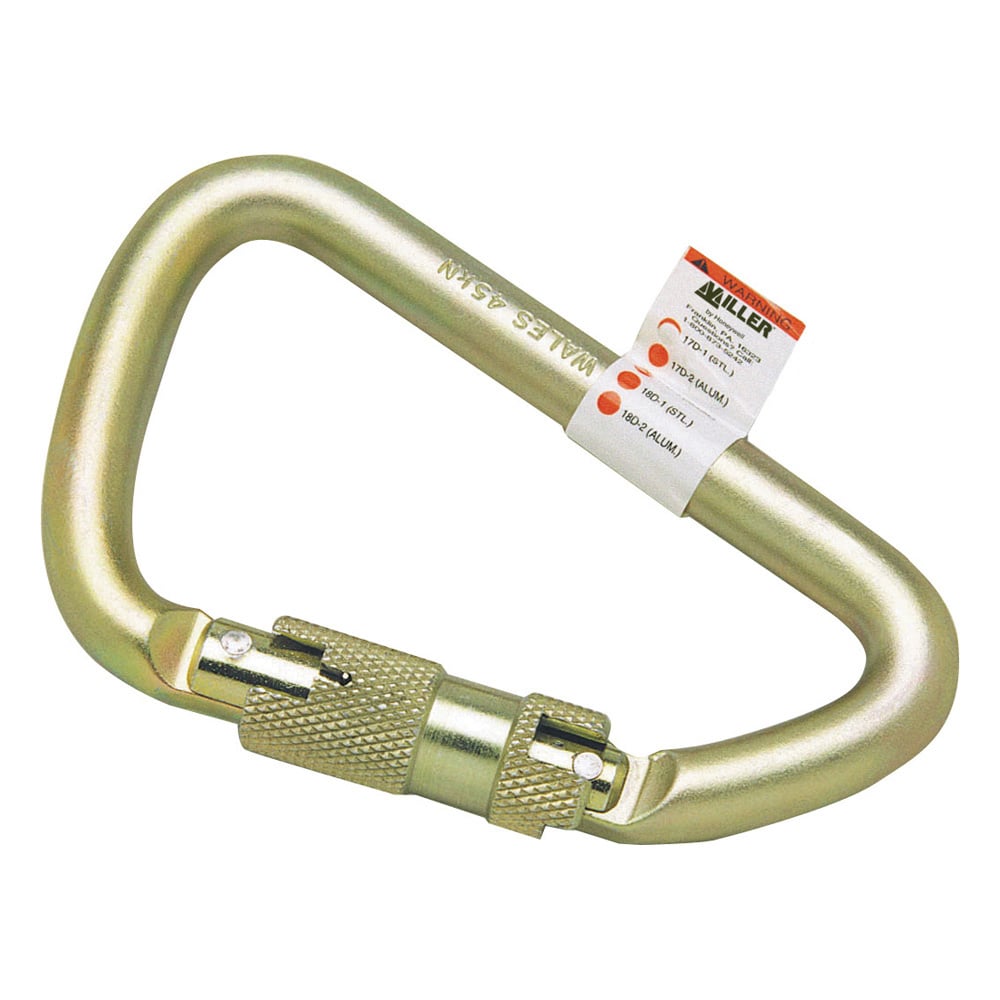 Miller Temporary Anchor, Steel Carabiner  1'' Gate