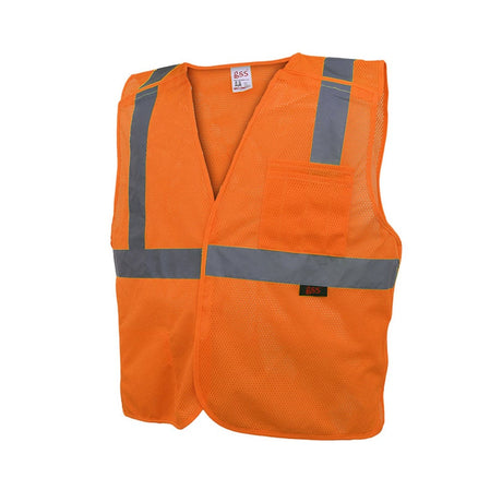 Hi-Vis Safety Vest, 5 Point Breakaway, Standard Class 2