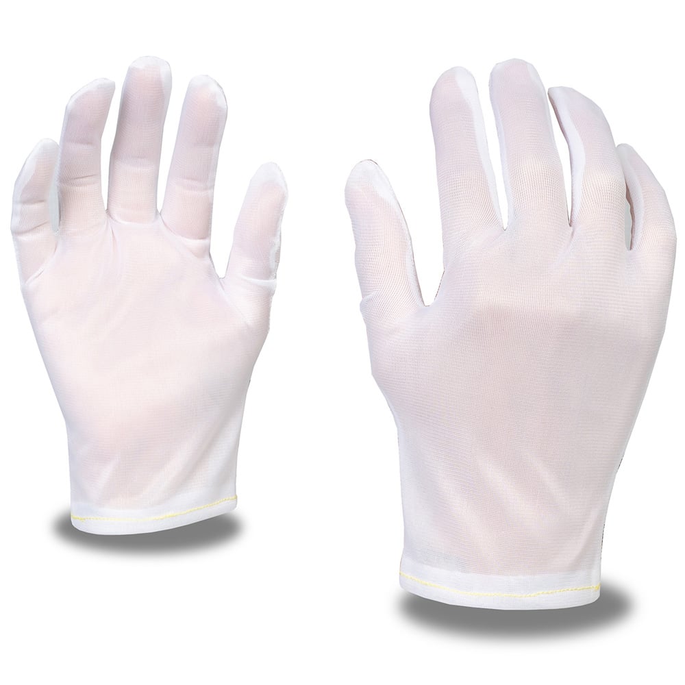 Cordova 1802 Ladies' 2-Piece Nylon Inspector Glove with Hemmed Cuff, 1 dozen (12 pairs)