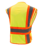 Hi-Vis Safety Vest, Expandable Breakway, Standard Class 2