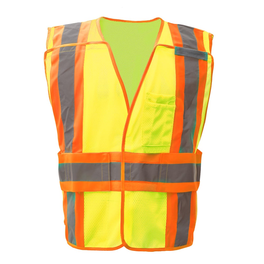 Hi-Vis Safety Vest, Expandable Breakway, Standard Class 2