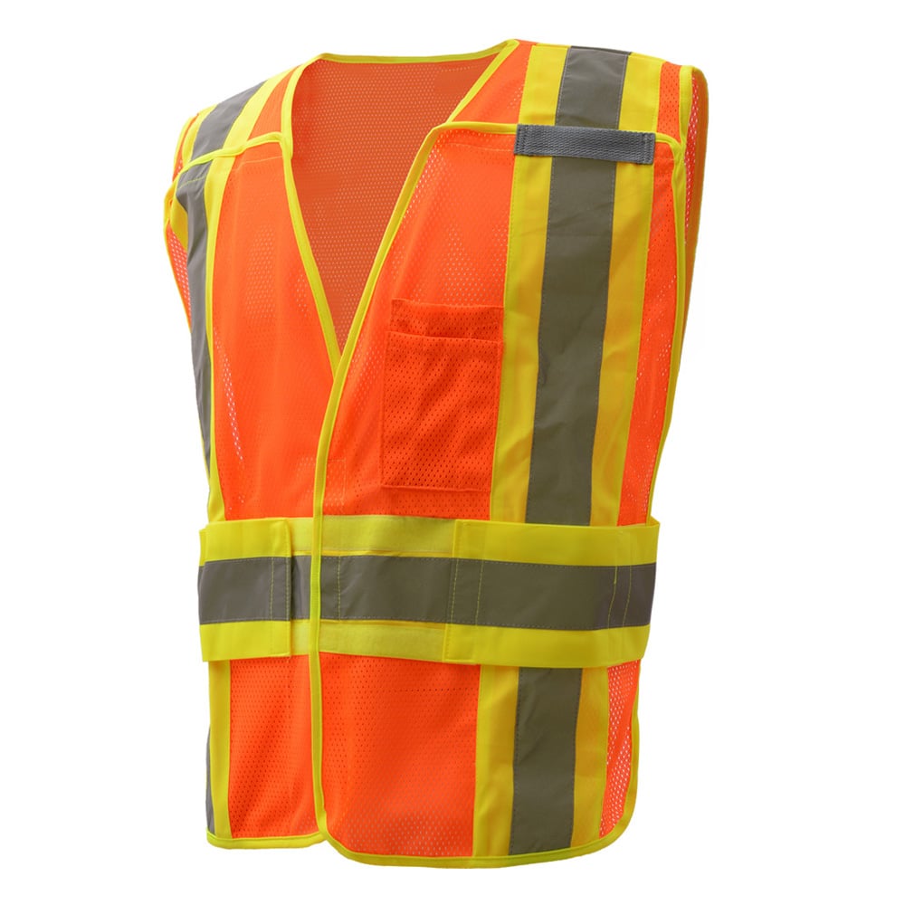 Hi-Vis Safety Vest, Expandable Breakway, Standard Class 2